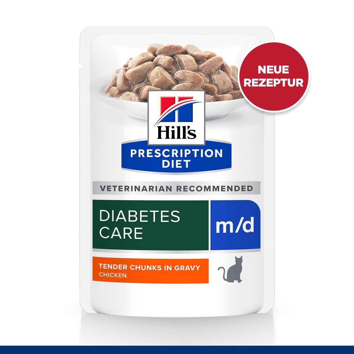 Hills m/d Huhn Frischebeutel bei Katzendiabetes