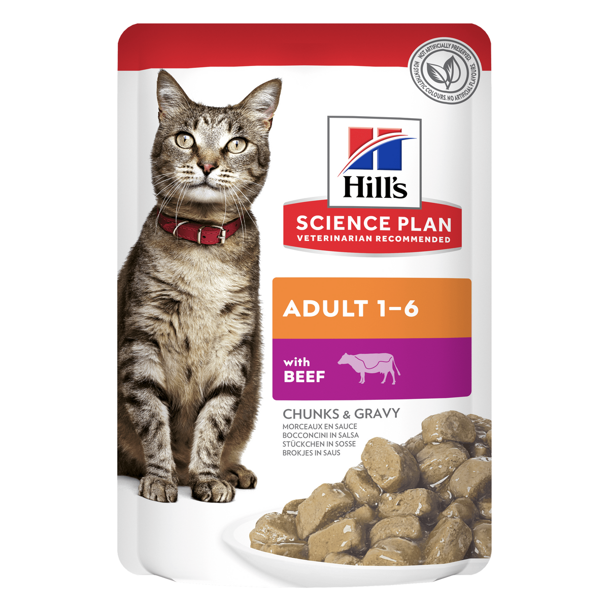 Hills Science Plan Feline Adult Rind Frischebeutel für Katzen