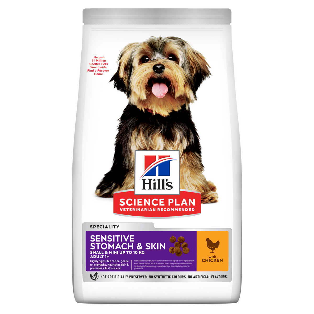 Hills Science Plan Sensitive Stomach & Skin Small & Mini Adult Trockenfutter für Hunde