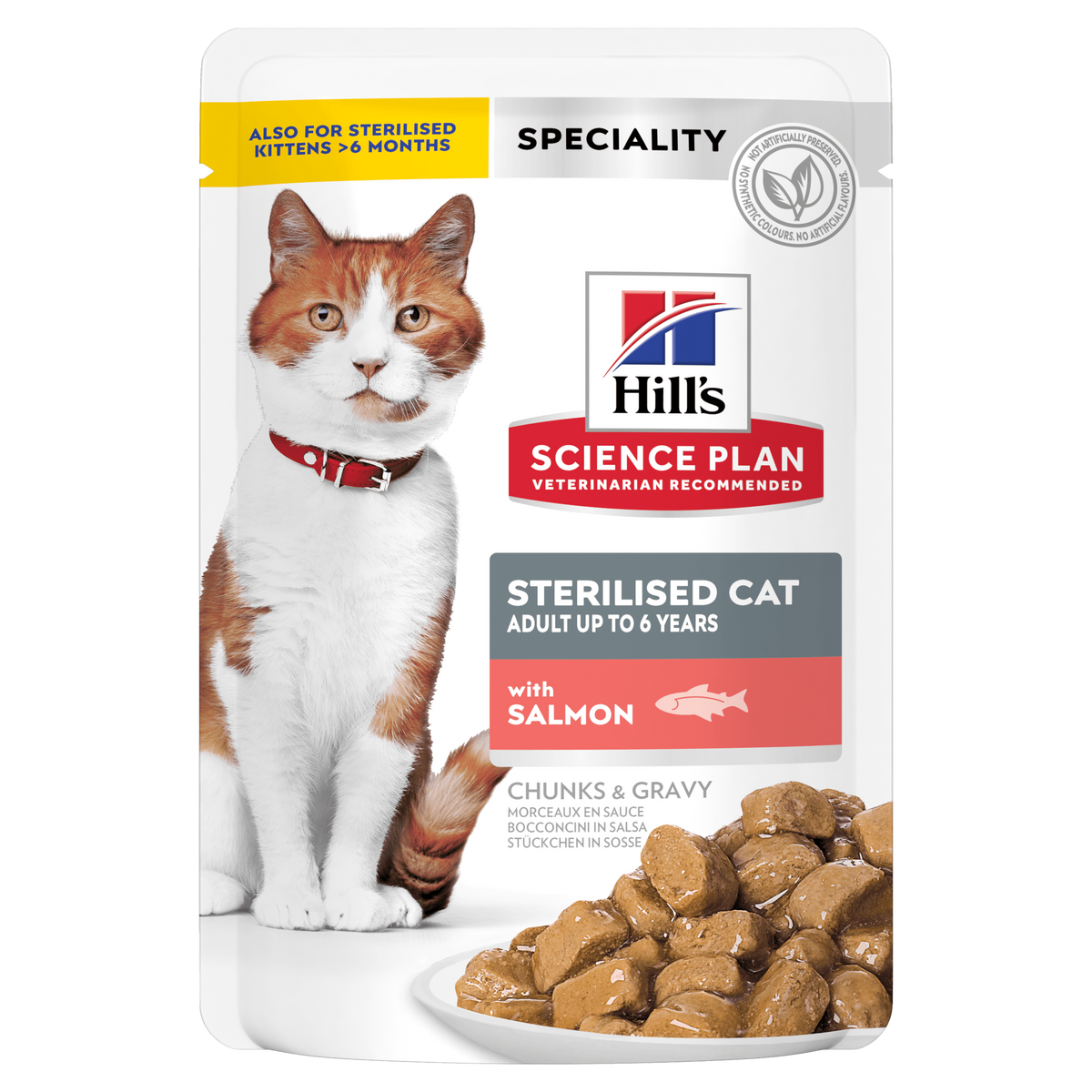 Hills Science Plan Feline Sterilised Cat Adult Lachs Frischebeutel