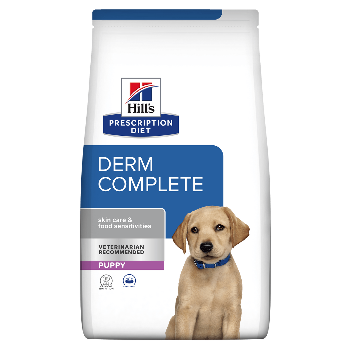 Hils Prescription Diet Derm Complete Puppy mit Reis und Ei Trockenfutter für Hunde