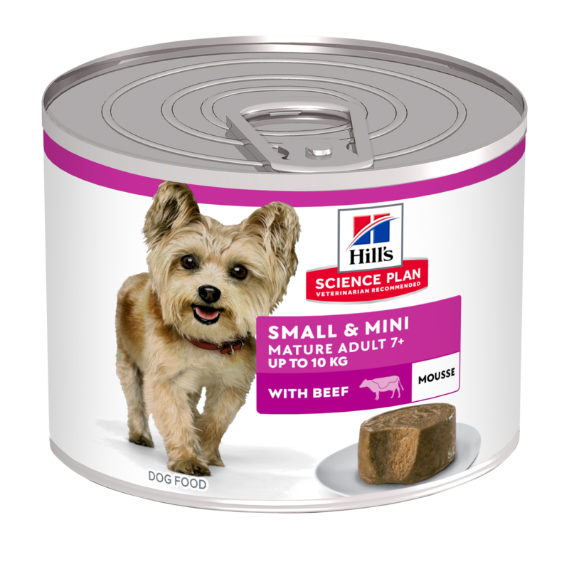 Hills Science Plan Small & Mini Mature Adult Mousse für Hunde mit Rindfleisch Dosenfutter