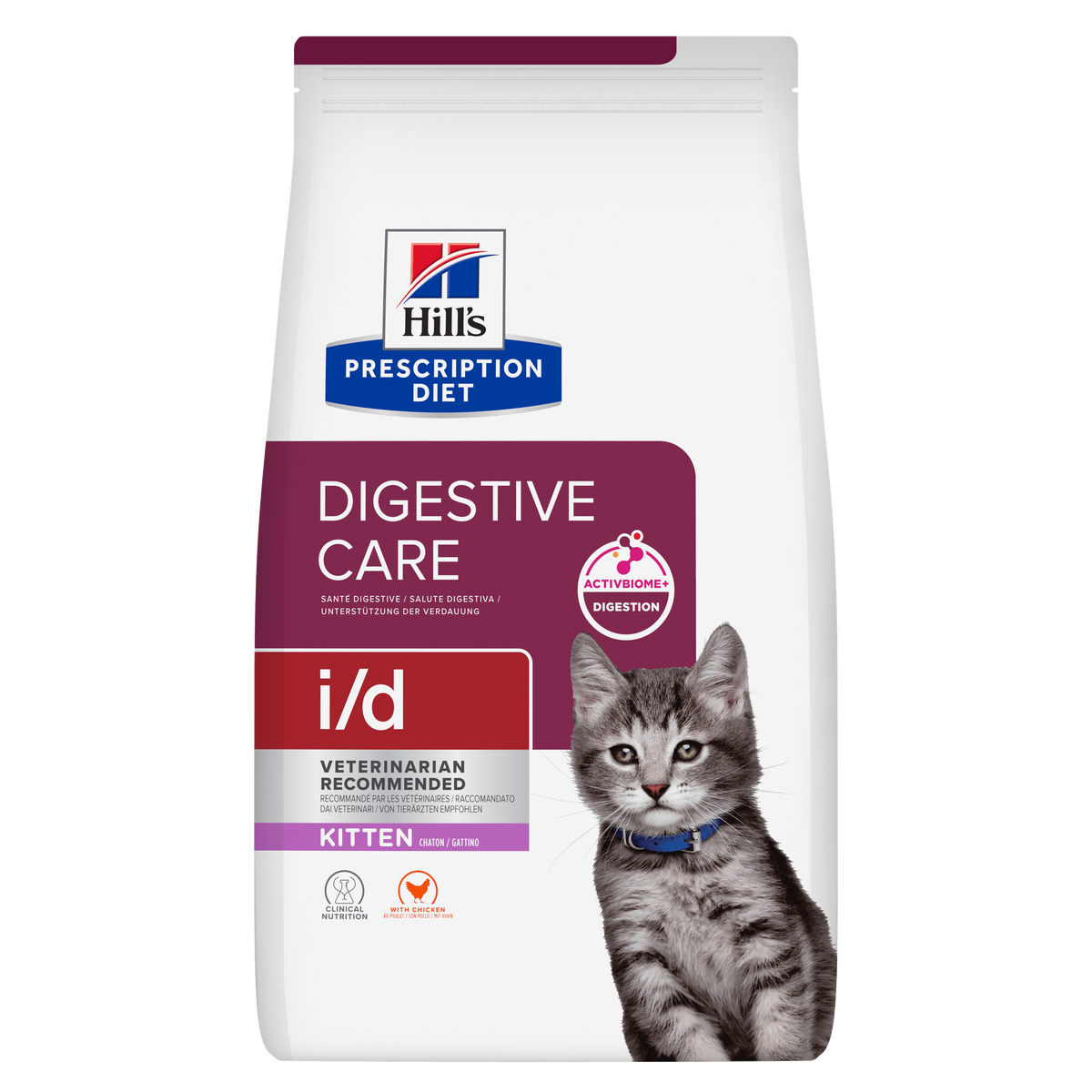 Hills Prescription Diet i/d Digestive Care Trockenfutter für Kätzchen mit Huhn
