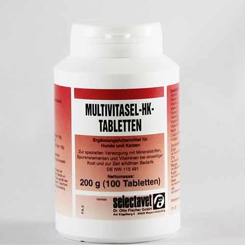 Selectavet Multivitasel-HK Tabletten für Hunde und Katzen Selectavet Multivitasel-HK Tabletten für Hunde und Katzen