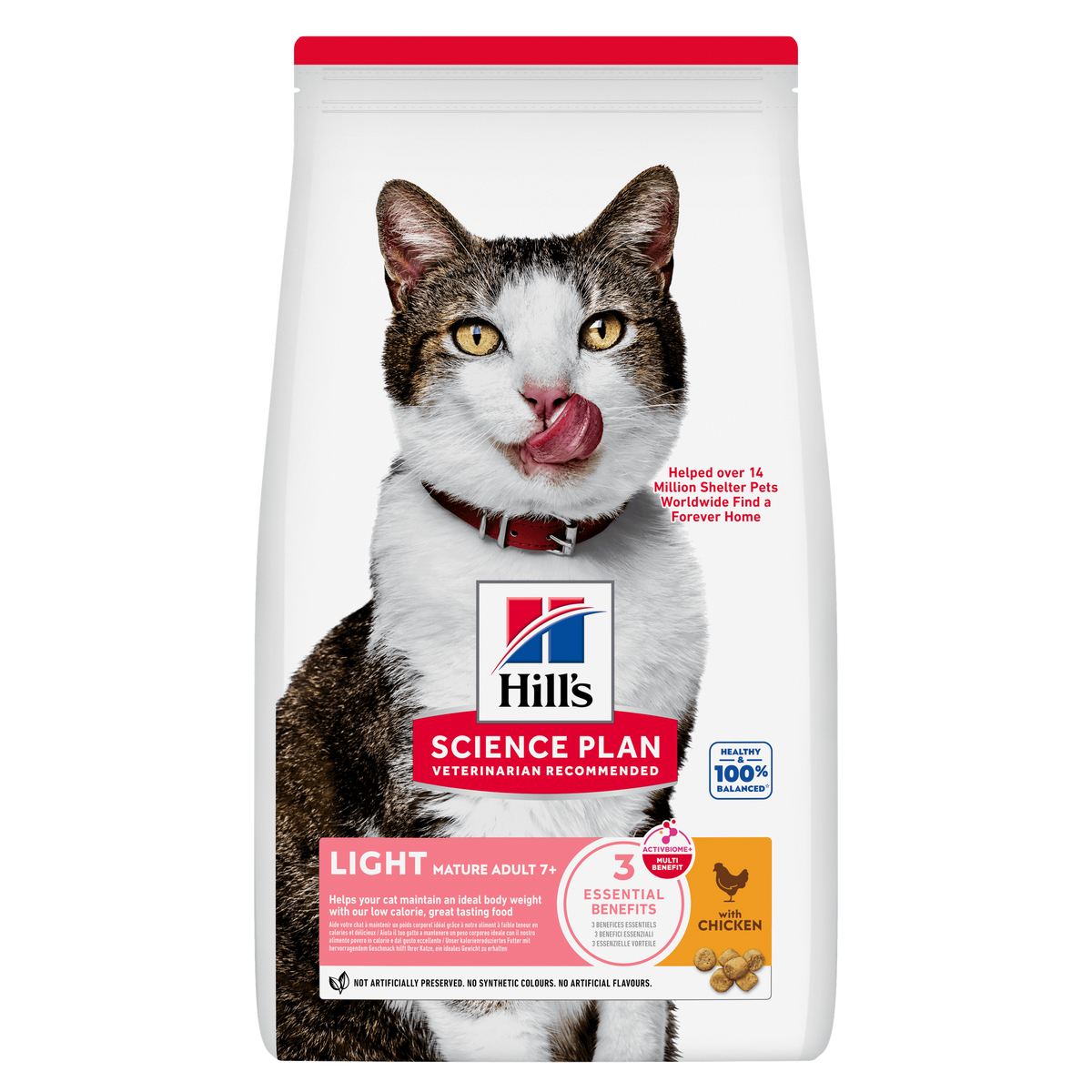 Hills Science Plan Feline Mature Adult/Senior 7+ Light Trockenfutter mit Huhn