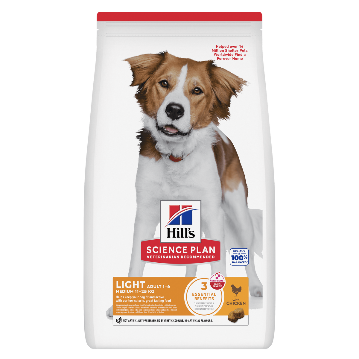 Hills Science Plan Canine Light Adult Medium mit Huhn Trockenfutter