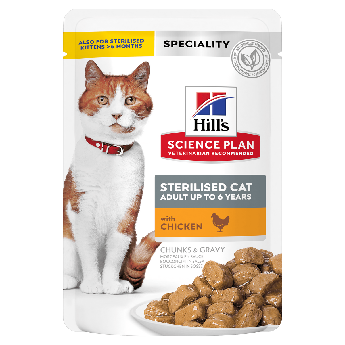 Hills Science Plan Feline Sterilised Cat Adult Huhn Frischebeutel