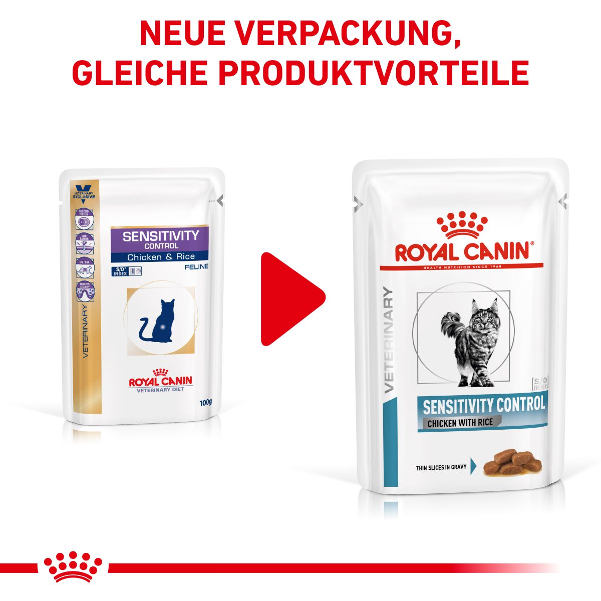 Royal Canin Sensitivity Control Huhn mit Reis Feine Stückchen in Soße Frischebeutel für Katzen Royal Canin Sensitivity Control Huhn mit Reis Feine Stückchen in Soße Frischebeutel für Katzen