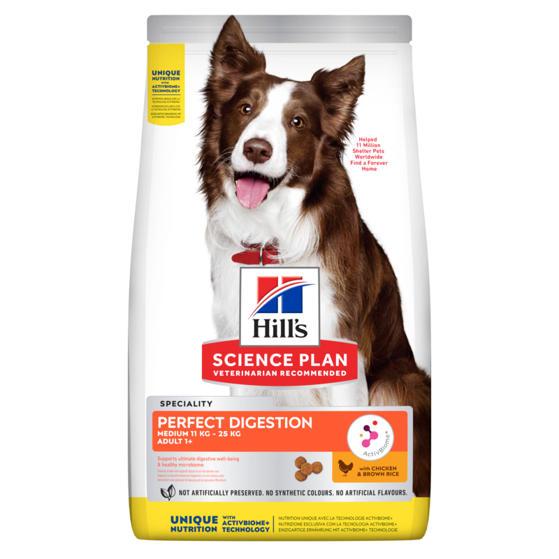 Hills Science Plan Canine Perfect Digestion Adult Medium Trockenfutter für Hunde