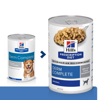 Hills Prescription Diet Derm Complete Tripack Dosen für Hunde