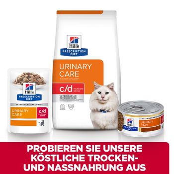 Hills Feline c/d Multicare Stress Huhn Frischebeutel für Katzen