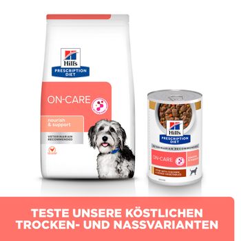 Hills ON-Care Ragout für Hunde mit Huhn und zugefügtem Gemüse