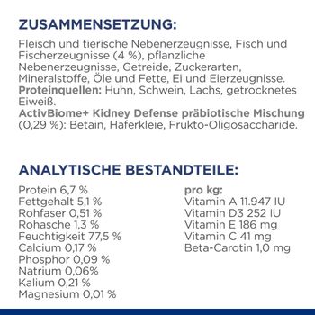 Hills Feline k/d Lachs Frischebeutel für Katzen