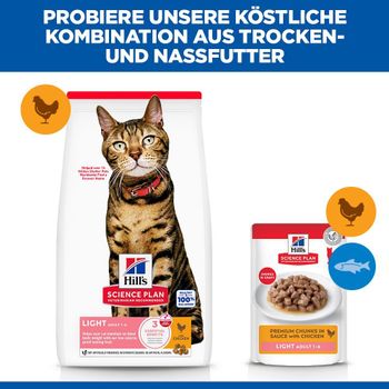 Hills Science Plan Feline Adult Light Huhn Trockenfutter für Katzen