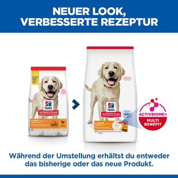 Hills Science Plan Canine Light Adult Large Breed mit Huhn Trockenfutter