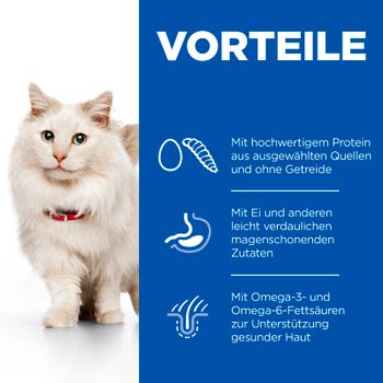 Hills Science Plan Hypoallergenic Adult Katzenfutter mit Ei und Insektenprotein