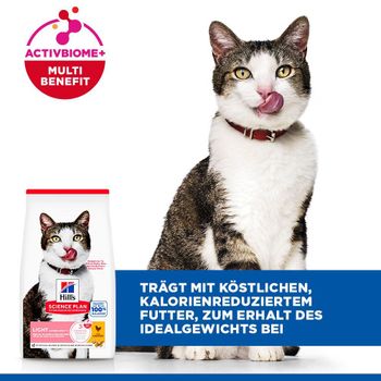 Hills Science Plan Feline Mature Adult/Senior 7+ Light Trockenfutter mit Huhn