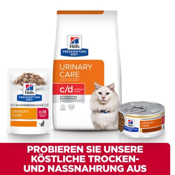 Hills Feline c/d Multicare Stress Huhn Frischebeutel für Katzen