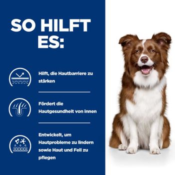 Hill's PRESCRIPTION DIET Derm Defense Trockenfutter für Hunde mit Huhn bei umweltbedingten Allergien
