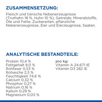 Hills Science Plan Kitten & Mother Tender Mousse mit Huhn & Truthahn Dosenfutter für Katzen