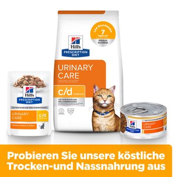 Hills Feline c/d Multicare Trockenfutter mit Huhn für Katzen