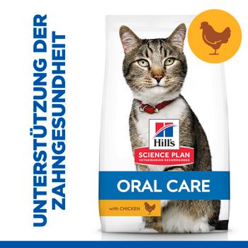 Hills Science Plan Feline Oral Care Adult Trockenfutter mit Huhn