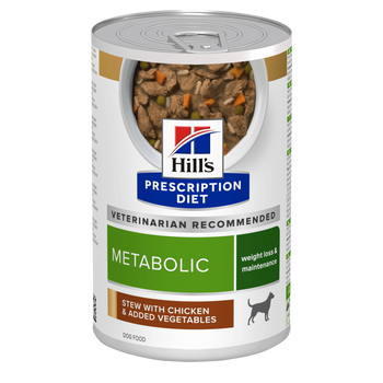Hills Prescription Diet Canine Metabolic Ragout mit Huhn in Dosen für Hunde