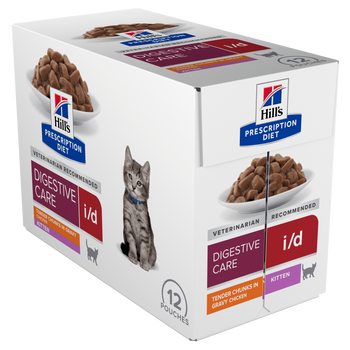 Hills Prescription Diet i/d Digestive Care Nassfutter für Kätzchen mit Huhn