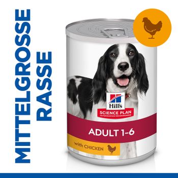 Hills Science Plan Canine Adult Huhn Dosenfutter für Hunde
