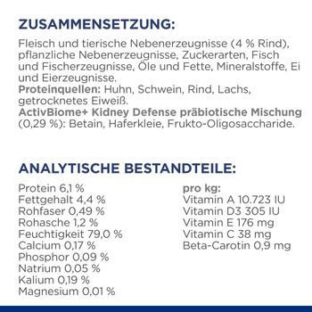 Hills Feline k/d Rind Frischebeutel für Katzen