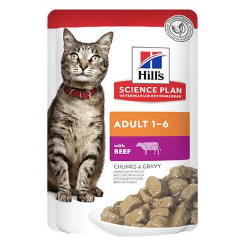Hills Science Plan Feline Adult Rind Frischebeutel für Katzen