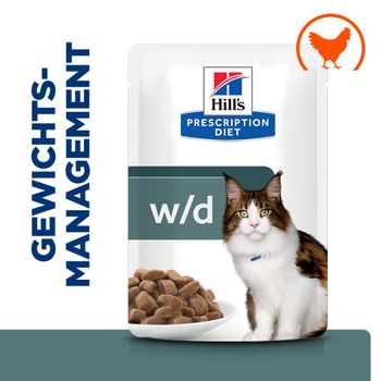 Hills Feline w/d Multi-Benefit Huhn Frischebeutel für Katzen