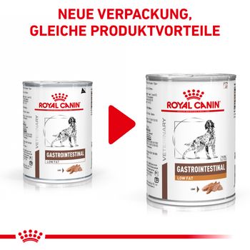 Royal Canin Gastrointestinal Low Fat Hundefutter in Dosen Royal Canin Gastrointestinal Low Fat Hundefutter in Dosen