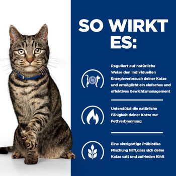 Hills Feline Metabolic Trockenfutter mit Huhn für Katzen