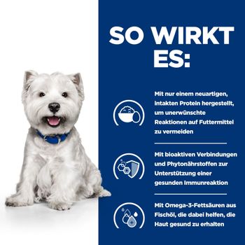 Hills Prescription Diet Canine Derm Complete Mini Trockenfutter für kleine Rassen
