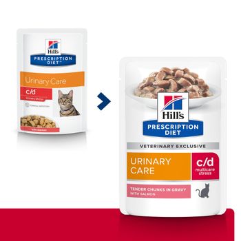 Hills Feline c/d Multicare Stress Lachs Frischebeutel für Katzen