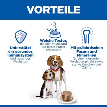 Hills Science Plan Puppy & Mother Tender Mousse mit Huhn Dosen für Hunde