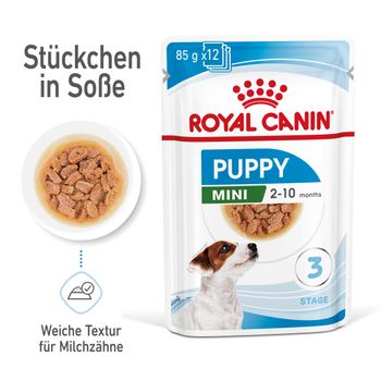Royal Canin Mini Puppy Frischebeutel in Soße Royal Canin Mini Puppy Frischebeutel in Soße