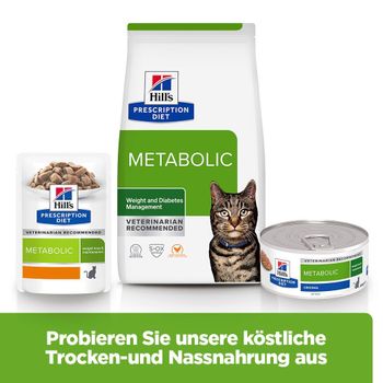 Hills Feline Metabolic Trockenfutter mit Huhn für Katzen