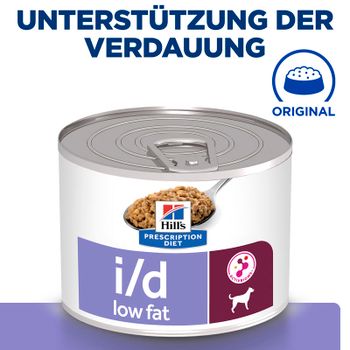 Hills i/d Low Fat Hundefutter in kleinen Dosen