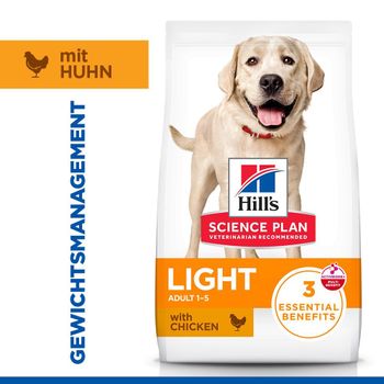 Hills Science Plan Canine Light Adult Large Breed mit Huhn Trockenfutter