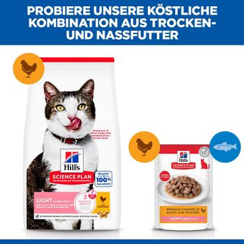 Hills Science Plan Feline Mature Adult/Senior 7+ Light Trockenfutter mit Huhn