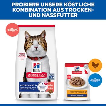 Hills Science Plan Feline Mature Adult 7+ Trockenfutter für Katzen