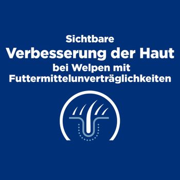 Hils Prescription Diet Derm Complete Puppy mit Reis und Ei Trockenfutter für Hunde