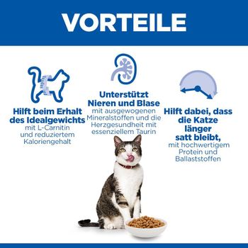 Hills Science Plan Feline Mature Adult/Senior 7+ Light Trockenfutter mit Huhn