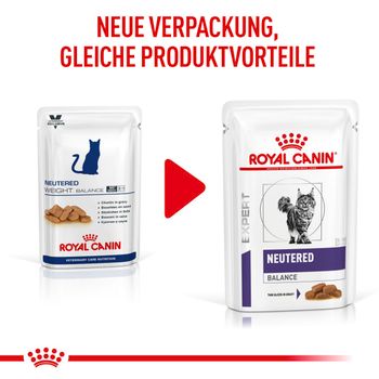 Royal Canin Cat Neutered Balance Feine Stückchen in Soße Frischebeutel für Katzen Royal Canin Cat Neutered Balance Feine Stückchen in Soße Frischebeutel für Katzen