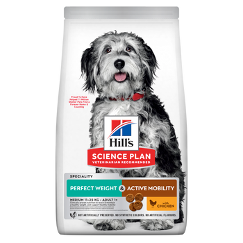 Hills Science Plan Canine Perfect Weight + Active Mobility Adult Medium Trockenfutter