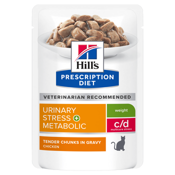 Hills Prescription Diet Feline c/d Multicare Urinary Stress + Metabolic Frischebeutel für Katzen