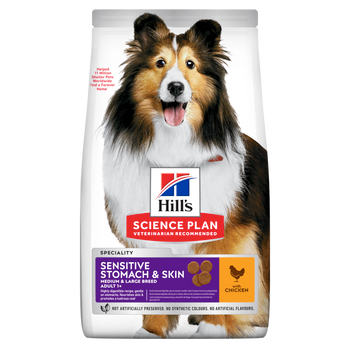 Hills Science Plan Canine Adult Sensitive Stomach & Skin mit Huhn Trockenfutter
