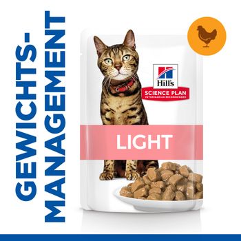 Hills Science Plan Feline Adult Light Huhn Frischebeutel für Katzen